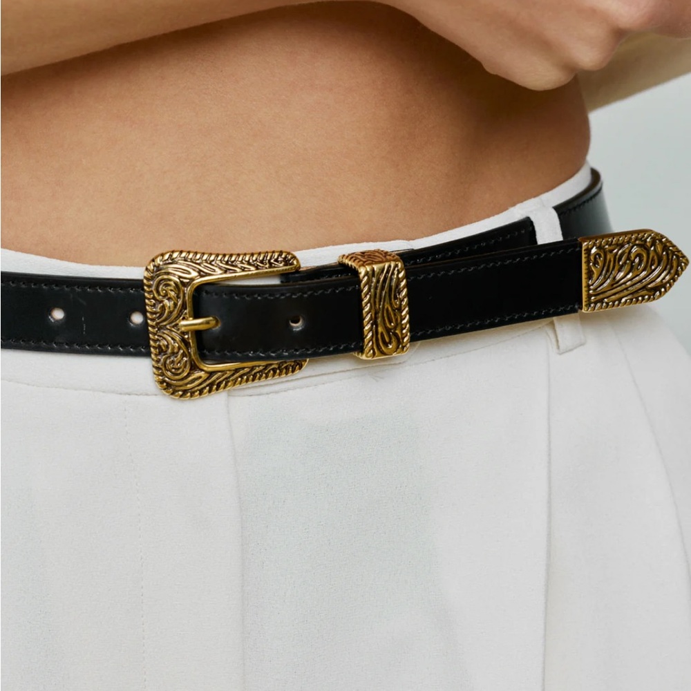 Aureum Leather Belt NW0T - Picture 3 of 8